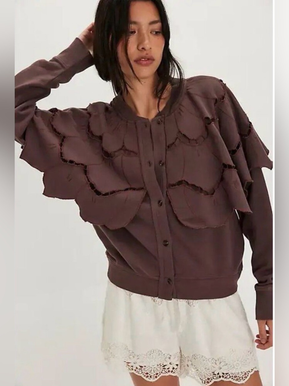 Free People Fluttercape Sweatshirt Small